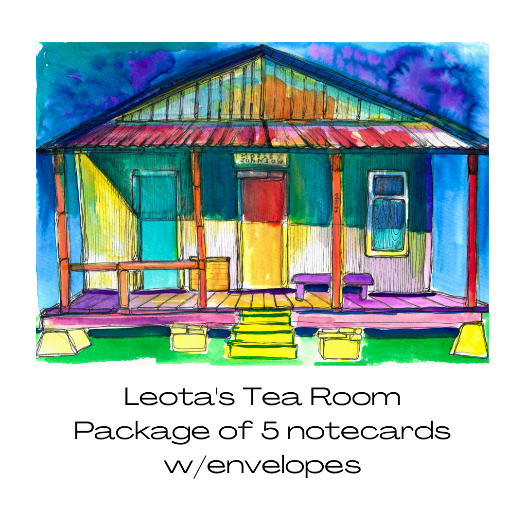 "Leota's Tea Room" notecards Main Image